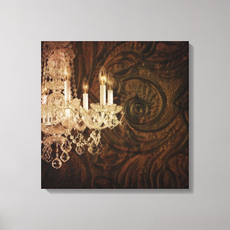 Bohemisk primitiv Western Land-chandelier Canvastryck