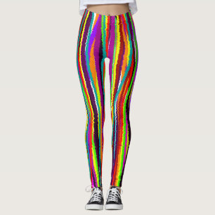 Bohemisk randig Leggings