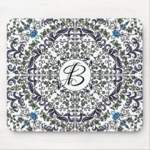Bohemisk rhapsody intricate blommigt monogram