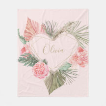 Bohemisk Rosa Monogram-Anpassningsbar