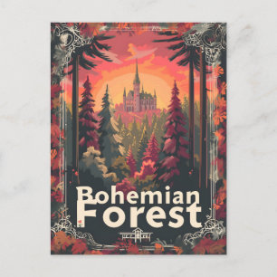 Bohemisk skog vykort