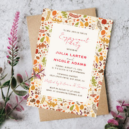 Bohemisk torkad rät höstfälla Förlovningsfest Inbjudningar