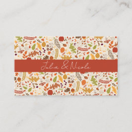 Bohemisk torkad, rustisk Blommigt Höstkolsglor Brö Placeringskort