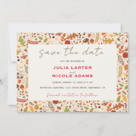 Bohemisk torkad, rustisk Blommigt Höstkolsglor Brö Spara Datumet