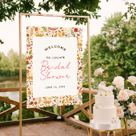 Bohemisk torkad rustisk höstkolv Möhippa Poster