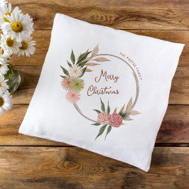 Bohemisk vattenfärgsjul jul kudde