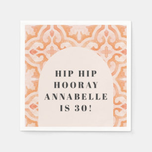 Bohemisk vattenfärgspastel moroccan persicofödelse pappersservett