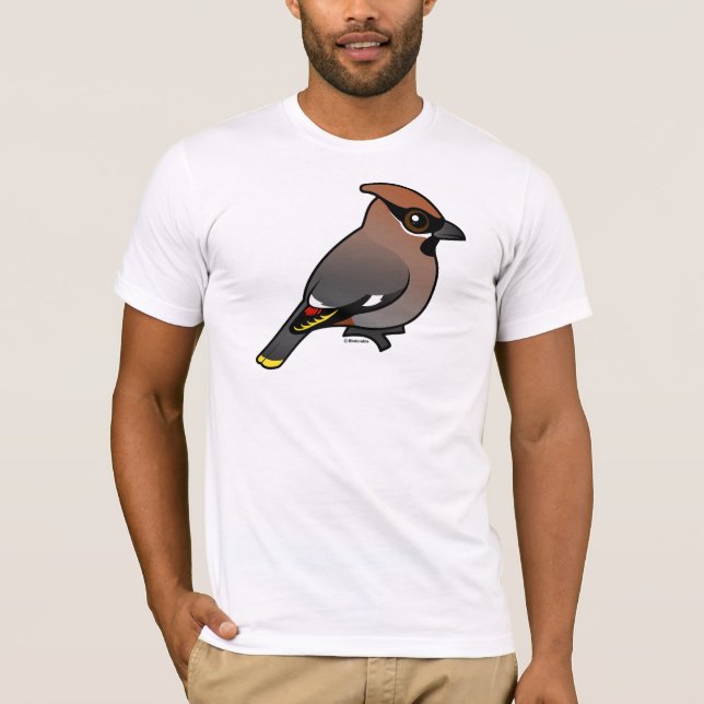 Bohemisk Waxwing T Shirt (Framsida)