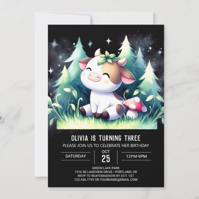 Bohemiska barn - födelsedag inbjudningar (Framsida)