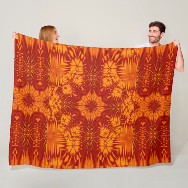 Bohemiska brandblommor 137 fleecefilt (På plats)