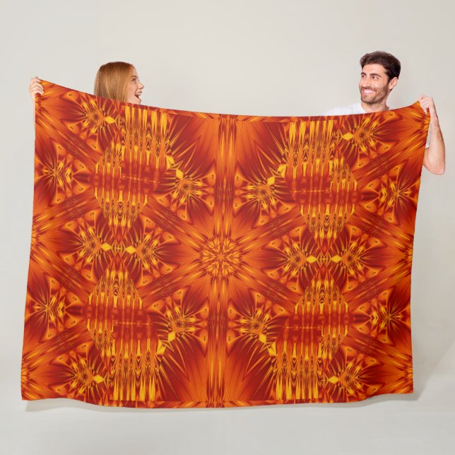 Bohemiska brandblommor 141 fleecefilt (På plats)