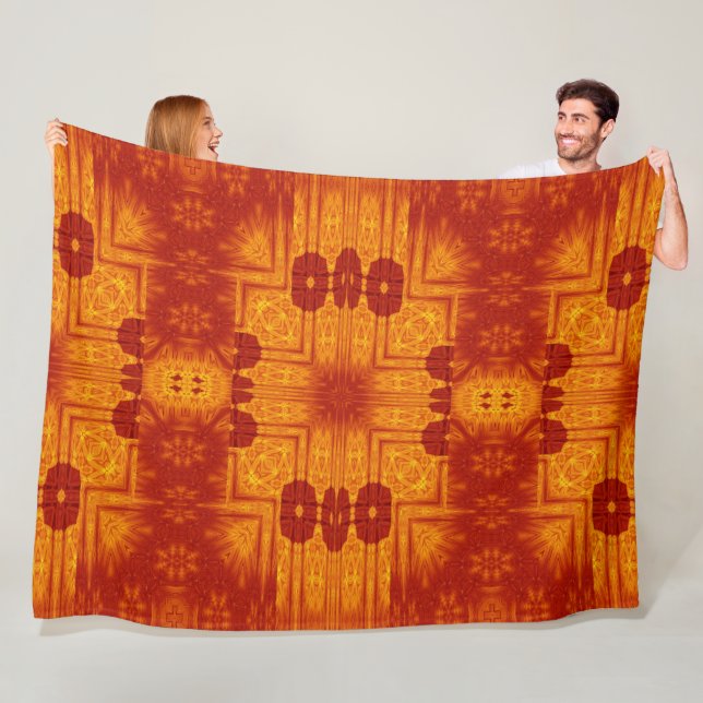 Bohemiska brandblommor 156 fleecefilt (På plats)