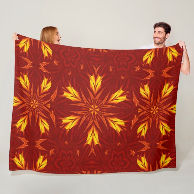 Bohemiska brandblommor 43 fleecefilt (På plats)