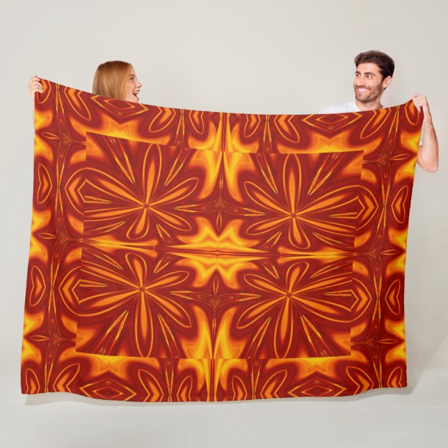 Bohemiska brandblommor 52 fleecefilt (På plats)