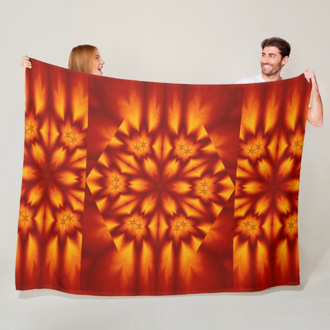 Bohemiska brandblommor 72 fleecefilt (På plats)