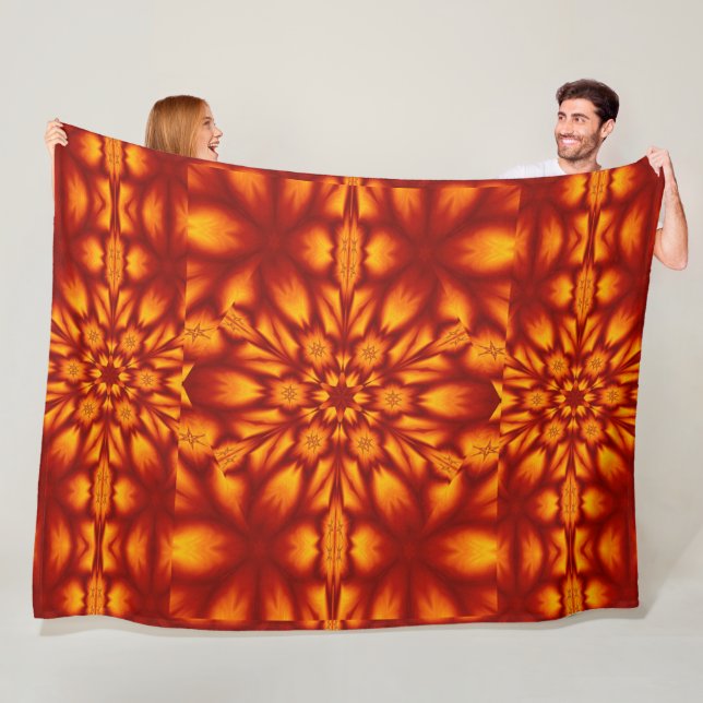 Bohemiska brandblommor 73 fleecefilt (På plats)