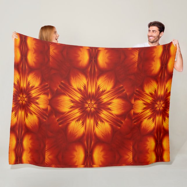 Bohemiska brandblommor 74 fleecefilt (På plats)