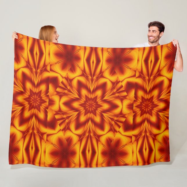 Bohemiska brandblommor 76 fleecefilt (På plats)