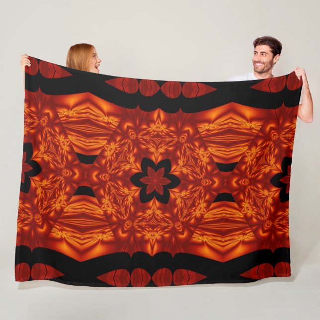 Bohemiska brandblommor 78 fleecefilt (På plats)