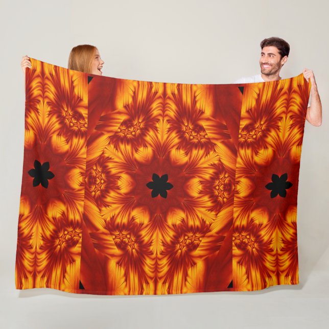 Bohemiska brandblommor 81 fleecefilt (På plats)