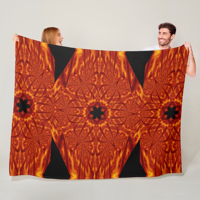 Bohemiska brandblommor 85 fleecefilt (På plats)