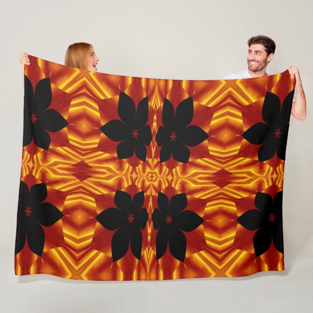 Bohemiska brandblommor 89 fleecefilt (På plats)