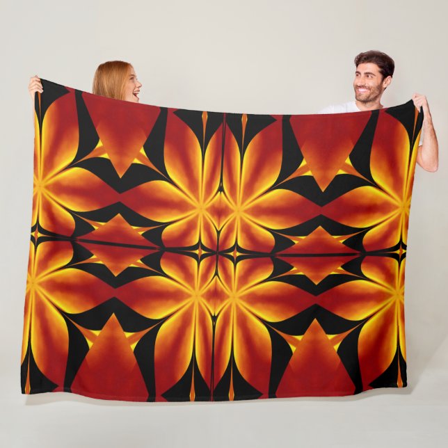 Bohemiska brandblommor 92 fleecefilt (På plats)