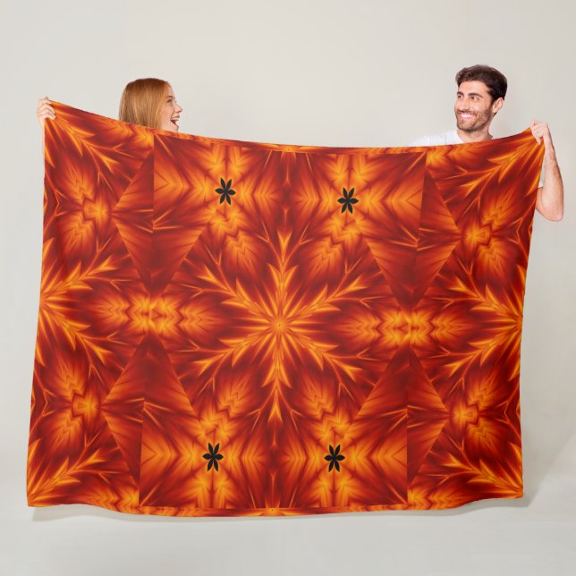 Bohemiska brandblommor 96 fleecefilt (På plats)