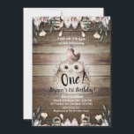 Bohemiska Feather Friends Uggla & Bird Baby 1:a et Inbjudningar<br><div class="desc">Anpassa för alla händelser.</div>