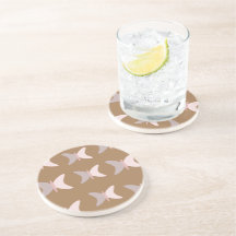 Bohemiska fjärilar Rosa Brun Coaster