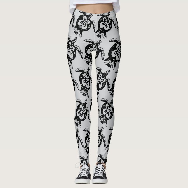 Bohemiska sköldpaddslegginningar leggings (Framsida)