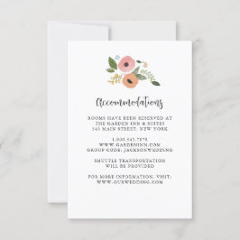 Bohemiska Vintagen Blommigt Bröllop inkvarteringsk Inbjudningar