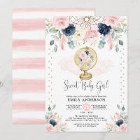 Bohemiske Dreamcatcher Navy  Guld Baby Shower