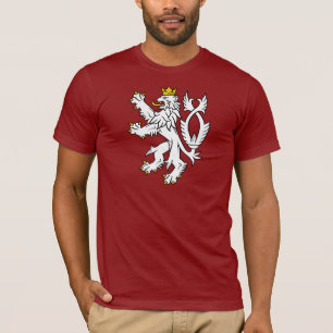 Bohemiskt heraldiskt lejont t-shirt