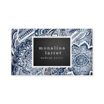 Bohemiskt marinblått vithand plockadeklotter