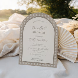 Bohemiskt Neutralt Vävd Bamboo-Möhippa Inbjudningar