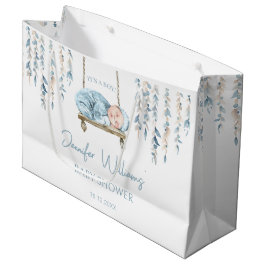 Bohemiskt tema blå boho pojke dusch Gift Bag
