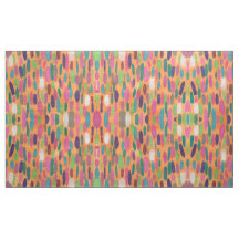 Bohemiskt trycktyg för färgrika orange penseldrag