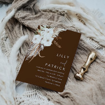 Bohemivit Blommigt Modern Bröllop