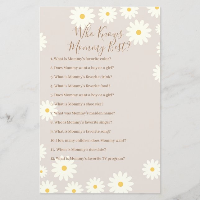 Bohemivit Daisy som känner Mammans bästa spel (Framsida)