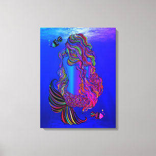 Bohemsk sjöjungfru Canvas Väggkonst