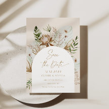 Bohemskt pampas-gräs Spara datumet