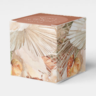 Bohenian boho rust teracotta bröllopsbox presentaskar