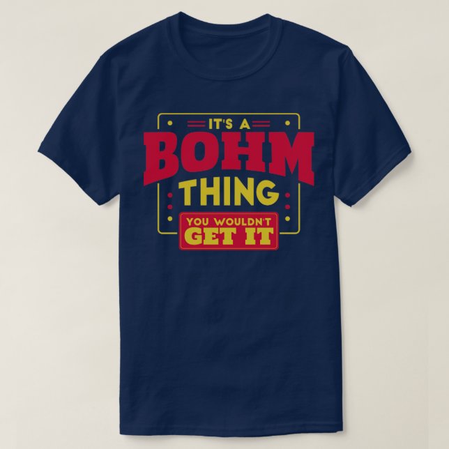 Bohm T Shirt (Design framsida)