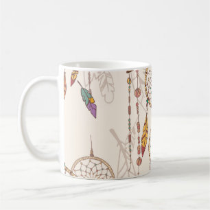 Böhmen catcher med pärlor och fjädrar, se kaffemugg