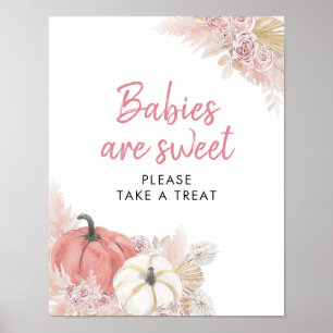 Böhmen i Kärlek Pumpkin Spädbarn är sötad Poster