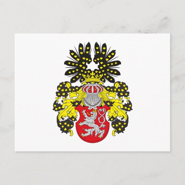 Böhmen Jackar av Arm (1800-talet) vykort (Framsida)