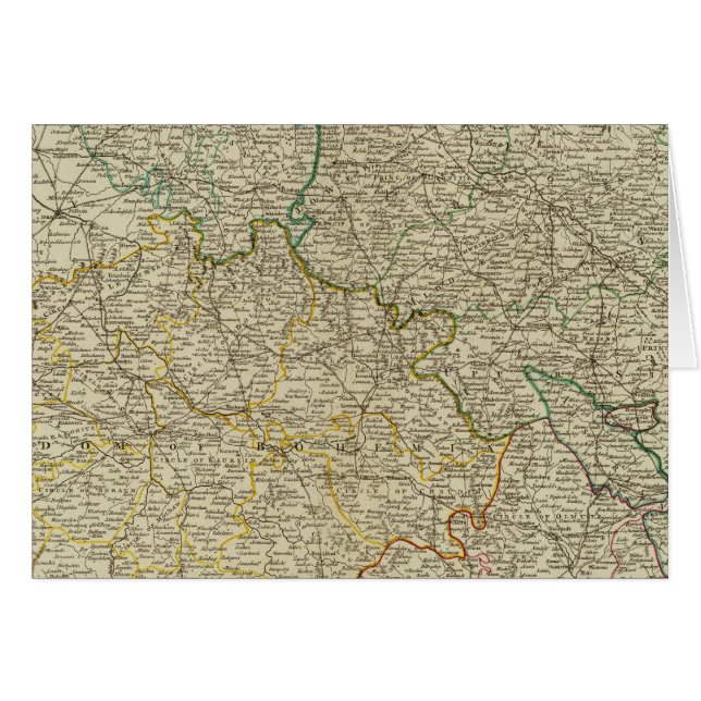 Böhmen, Schlesien, Moravia, Lusatia Hälsningskort (Framsidan Horizontal)