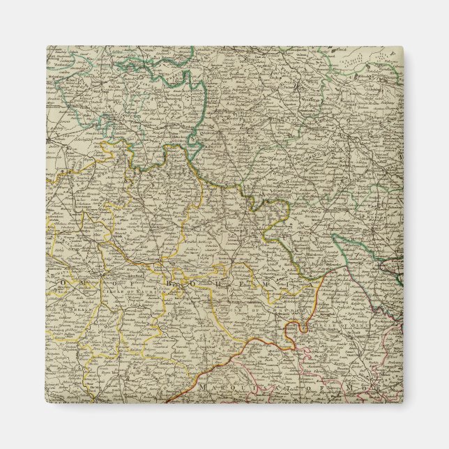 Böhmen, Schlesien, Moravia, Lusatia Magnet (Framsidan)