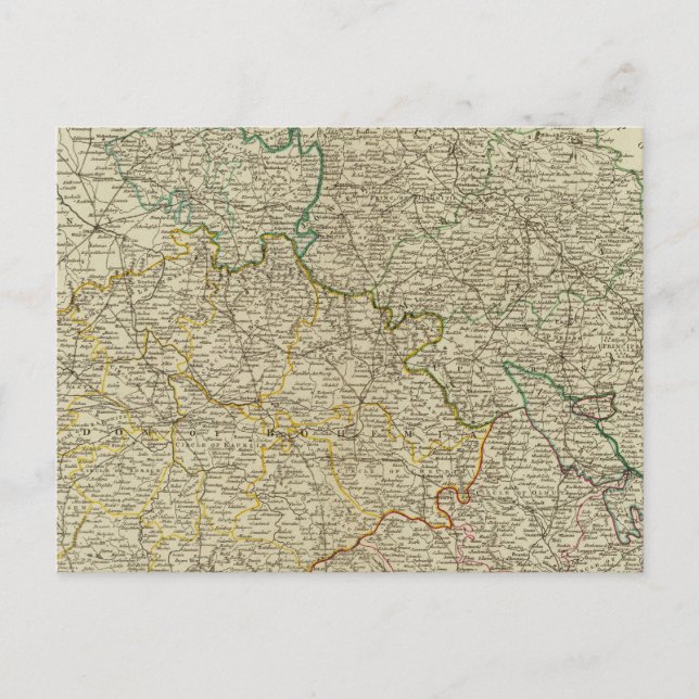 Böhmen, Schlesien, Moravia, Lusatia Vykort (Framsida)
